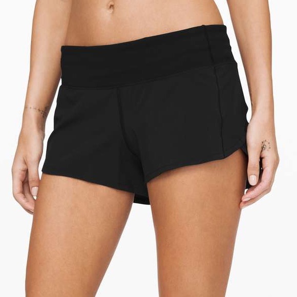 COPY - black lulu lemon speed up 2.5in shorts - Picture 2 of 4